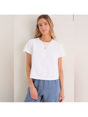 Tuckernuck White Tee Classic Boxy Crewneck Top